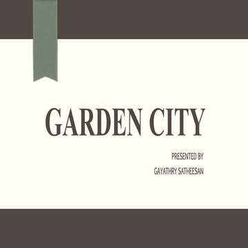 Garden city