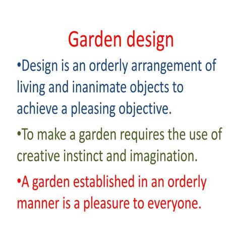 Garden design