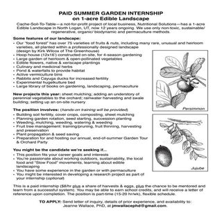 Garden internship 2015