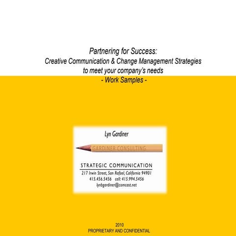 Gardiner Consulting Samples 