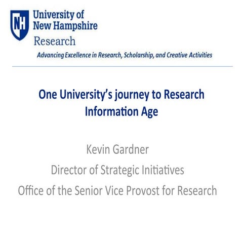 Kevin Gardner, UNH