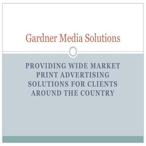 Gardner Media Solutions