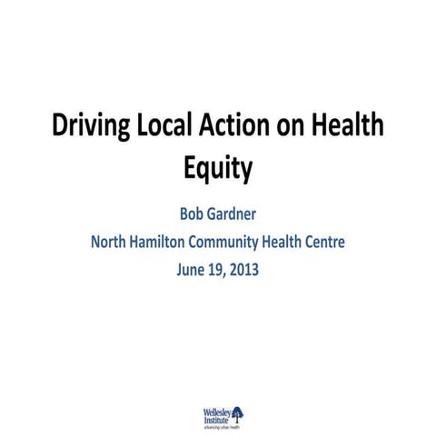 Driving Local Action on Health Equity