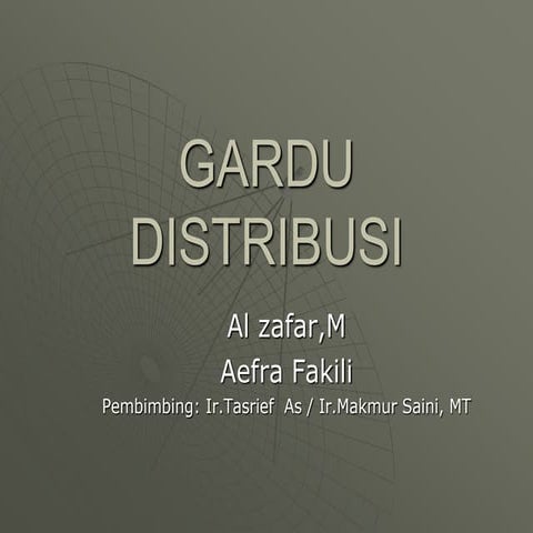 GARDU DISTRIBUSI