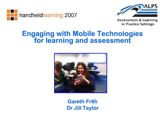 Gareth Frith & Dr Gill Taylor, ALPS