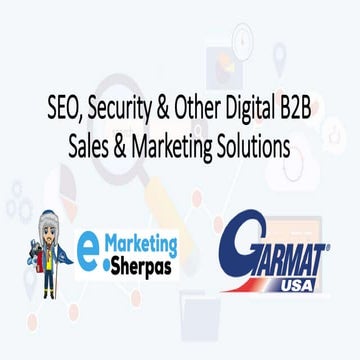 SEO, Security and other B2B Sales and Marketing Solutions 