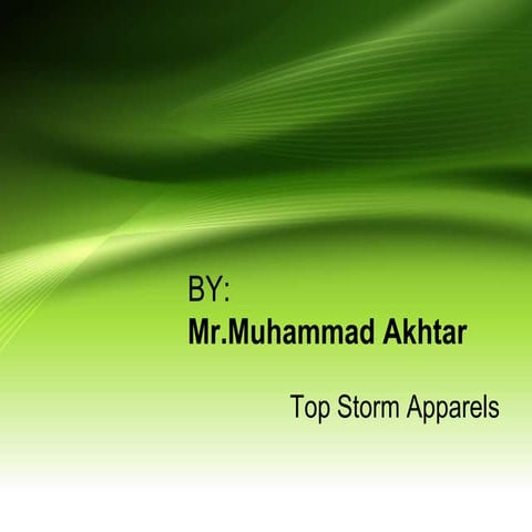 Garmentproducation sytem-TOP Storm