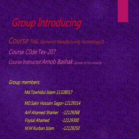 Garments manufacturing1