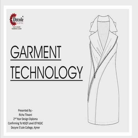 Richa Tilwani ,Second Year Fashion Design Student NSQF Level -6