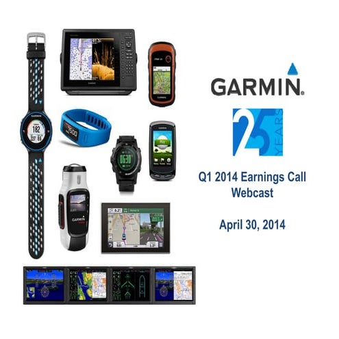Garmin Q1 2014 Earnings