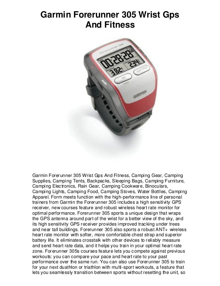 forerunner 305 review