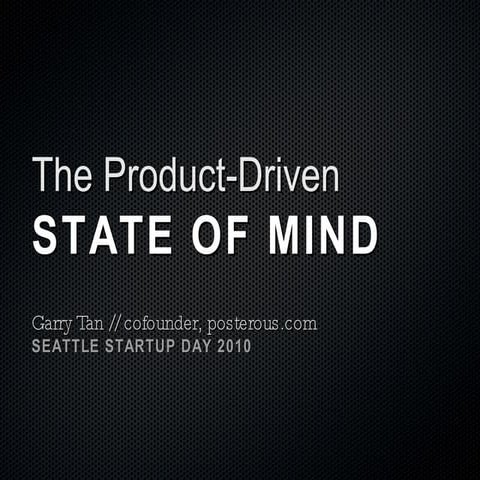 Building the Product - Garry Tan