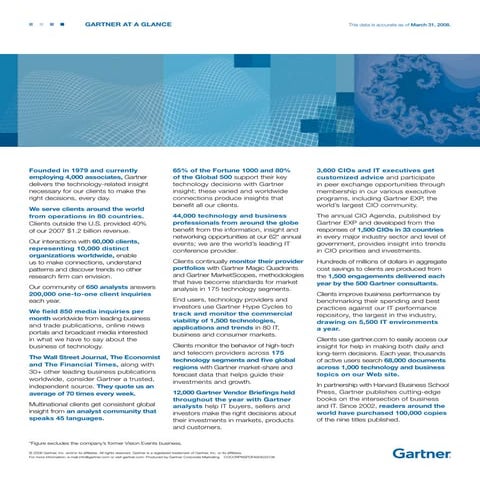 Gartner At A Glance