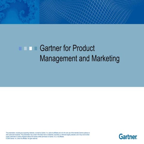 Gartner for Product Management and Marketing Clients PPT