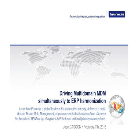 Driving Multidomain MDM simultaneously to ERP harmonization