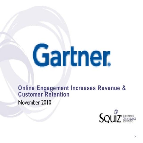 Gartner Portals, Content and Collaboration presentation November 2010