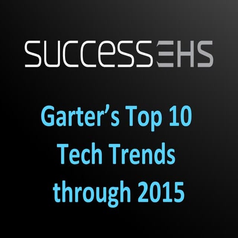 Gartner's Top 10 Tech Trends through 2015