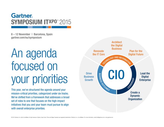 Gartner Symposium 2015 - Track Guide