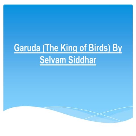 Garuda - Dr Commander Selvam