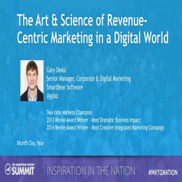 The Art and Science of Revenue-Centric Marketing in a Digital World