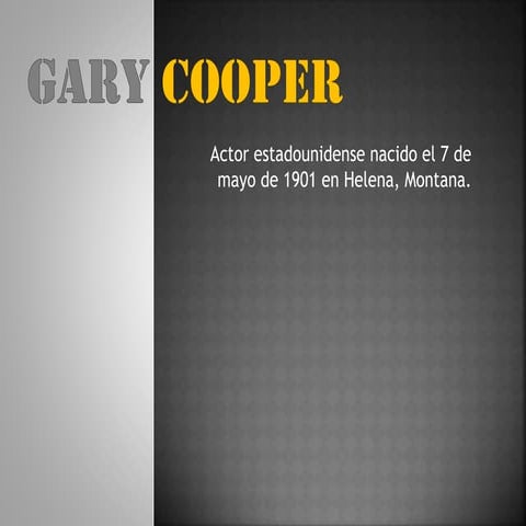 Gary cooper. roberto saller