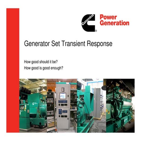 Generator Set Transient Performance