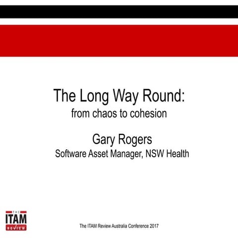 ITAM AUS 2017 The Long Way Round: from chaos to cohesion