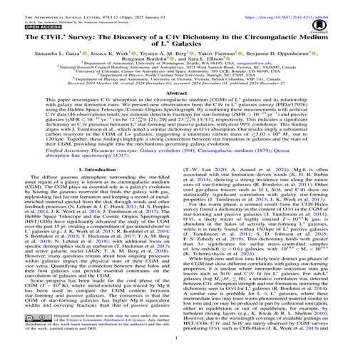 The CIViL* Survey: The Discovery of a CIV Dichotomy in the Circumgalactic Med...