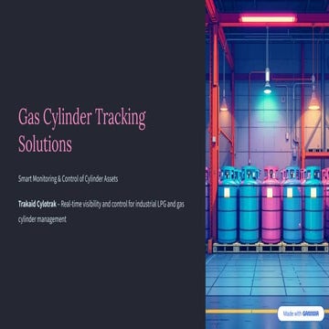 Smart Gas Cylinder Tracking Software for Industrial Efficiency | PDF