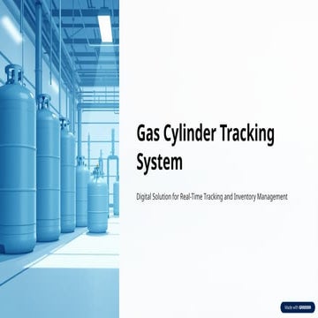Comprehensive Gas Cylinder Tracking System for Streamlined Management and Real-Time Control