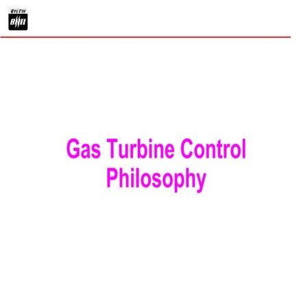 Gas Turbine Generator of Philosophy control | PDF