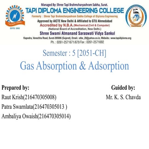Gas Absorption & Adsorption.pptx
