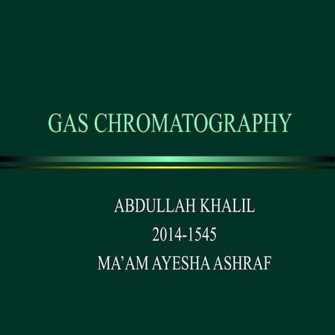 Gas chromatography