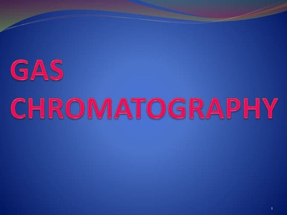 Gas chromatography mass spectrometry (GC-MS) | PPT
