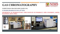 Gas chromatography-mass spectrometry (GC-MS)-an introduction | PPT