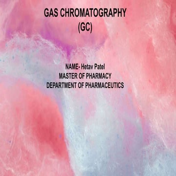 Gas chromatography instrumentation | PPTX