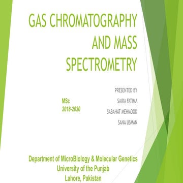 Gas chromatography-Mass spectrometry (GC-MS) | PPTX | Chemistry | Science