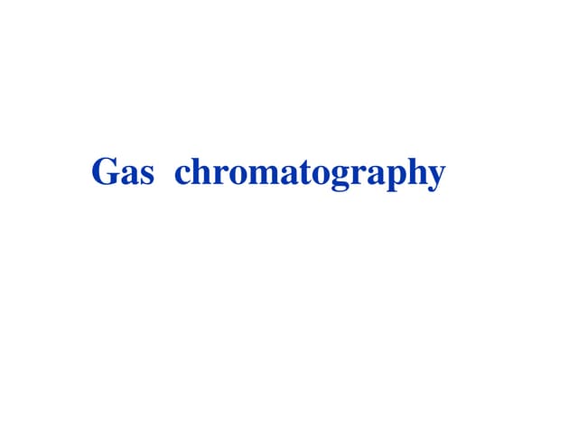 Fundamental Moleculas  of life :Gas chromotography.ppt