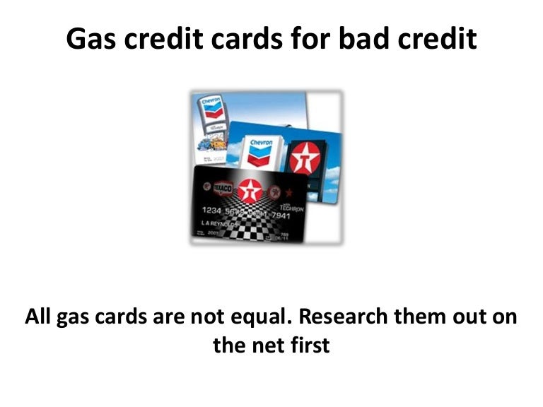 Gas Credit Cards For Bad Credit And Credit Repair