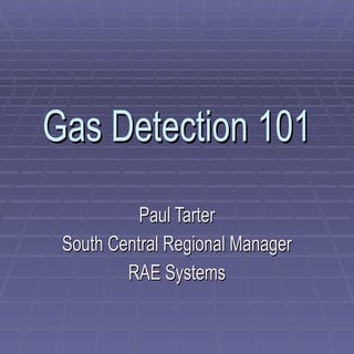 Gas detection 101