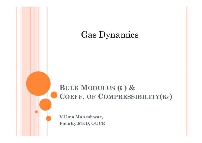 Gas dynamics relations