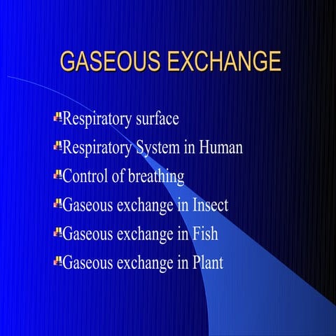 Gaseous exchange