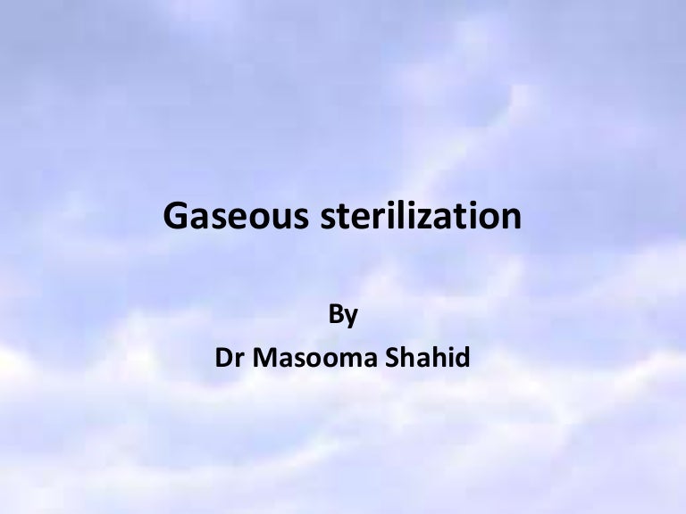 Gaseous sterilization