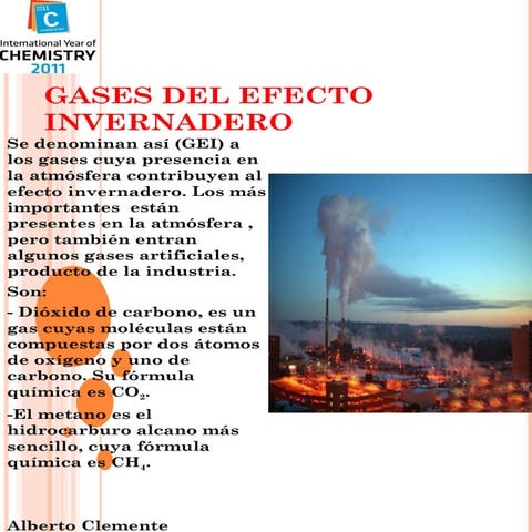 Gases del efecto invernadero