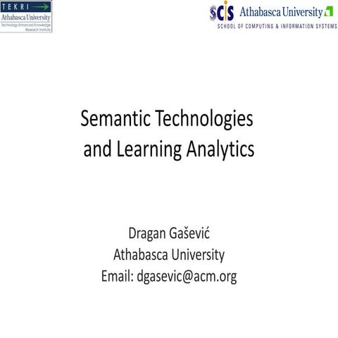 Semantic Technologies in Learning Environments