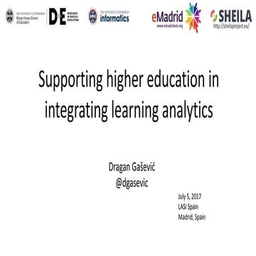 VII Jornadas eMadrid "Education in exponential times". "Supporting higher edu...