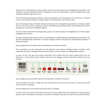 gas fire extinguish system
