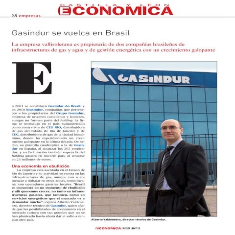 Gasindur en Castilla y León Económica