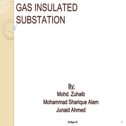 Gas insulated substation