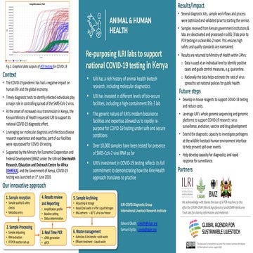 Re-purposing ILRI labs to support national COVID-19 testing in Kenya
